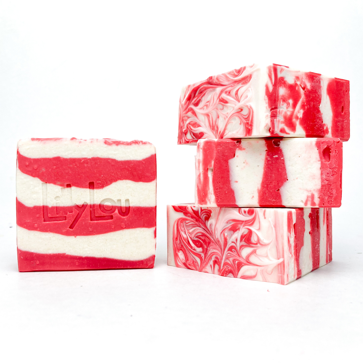 Candy Cane Christmas Goat Milk Soap Bar