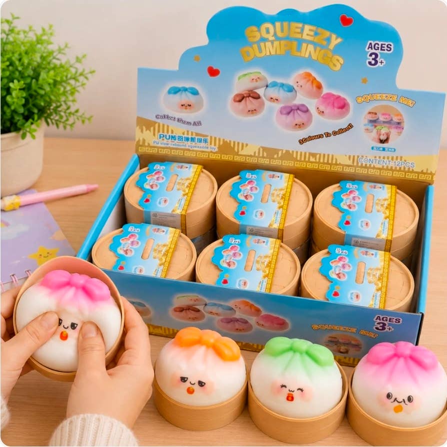 Mystery Soft-Rising Foamy Dumpling Bun Fidget Toy for Stress Relief