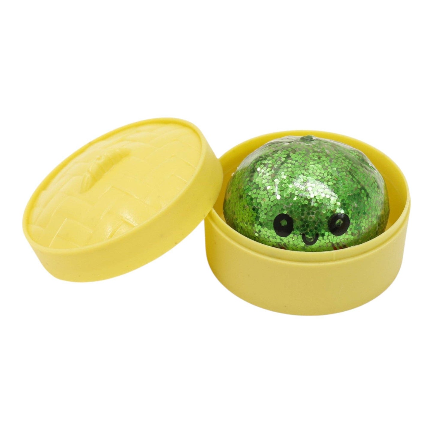 Mystery Mini Glitter Gel Bead Squishy Dumpling With Steamer