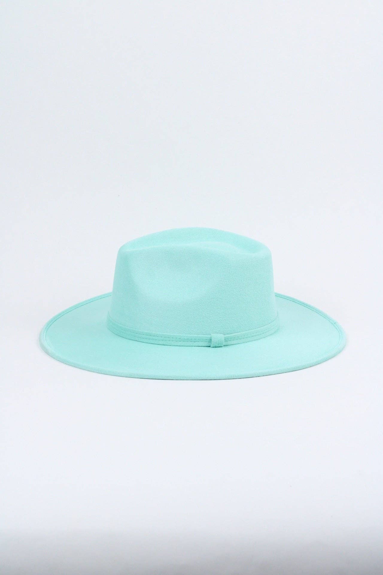Vegan Suede Rancher Hat - Mint
