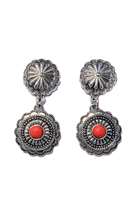 Pink Concho Earrings