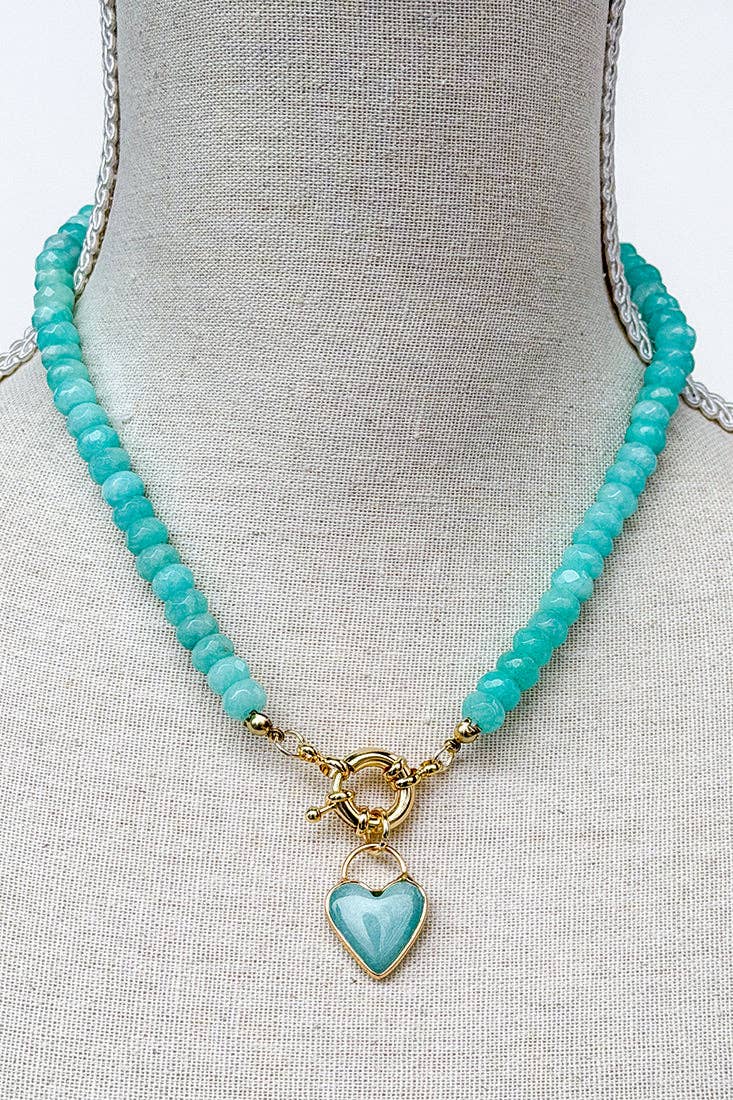 Gemstone Candy Necklace - Blue