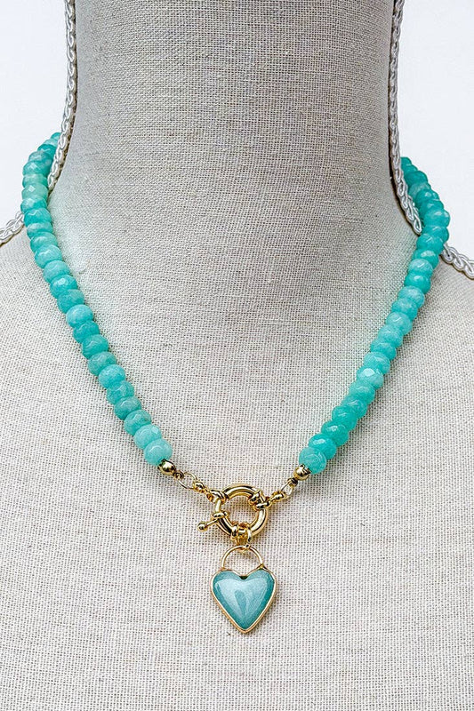Gemstone Candy Necklace - Blue