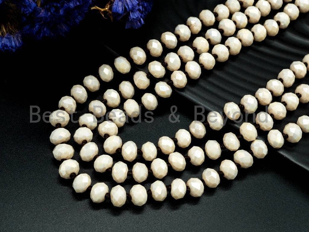 Crystal 60" Strand - Beige