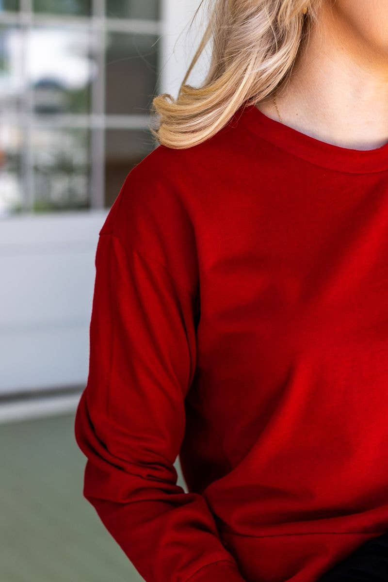 Strike Your Interest Crop Sweatshirt