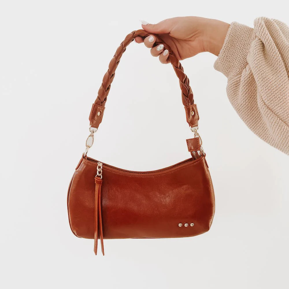 Braided Vegan Leather Crossbody & Shoulder Bag