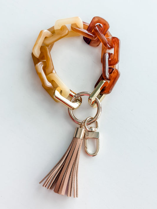 Acrylic Chain Wristlet Keychain