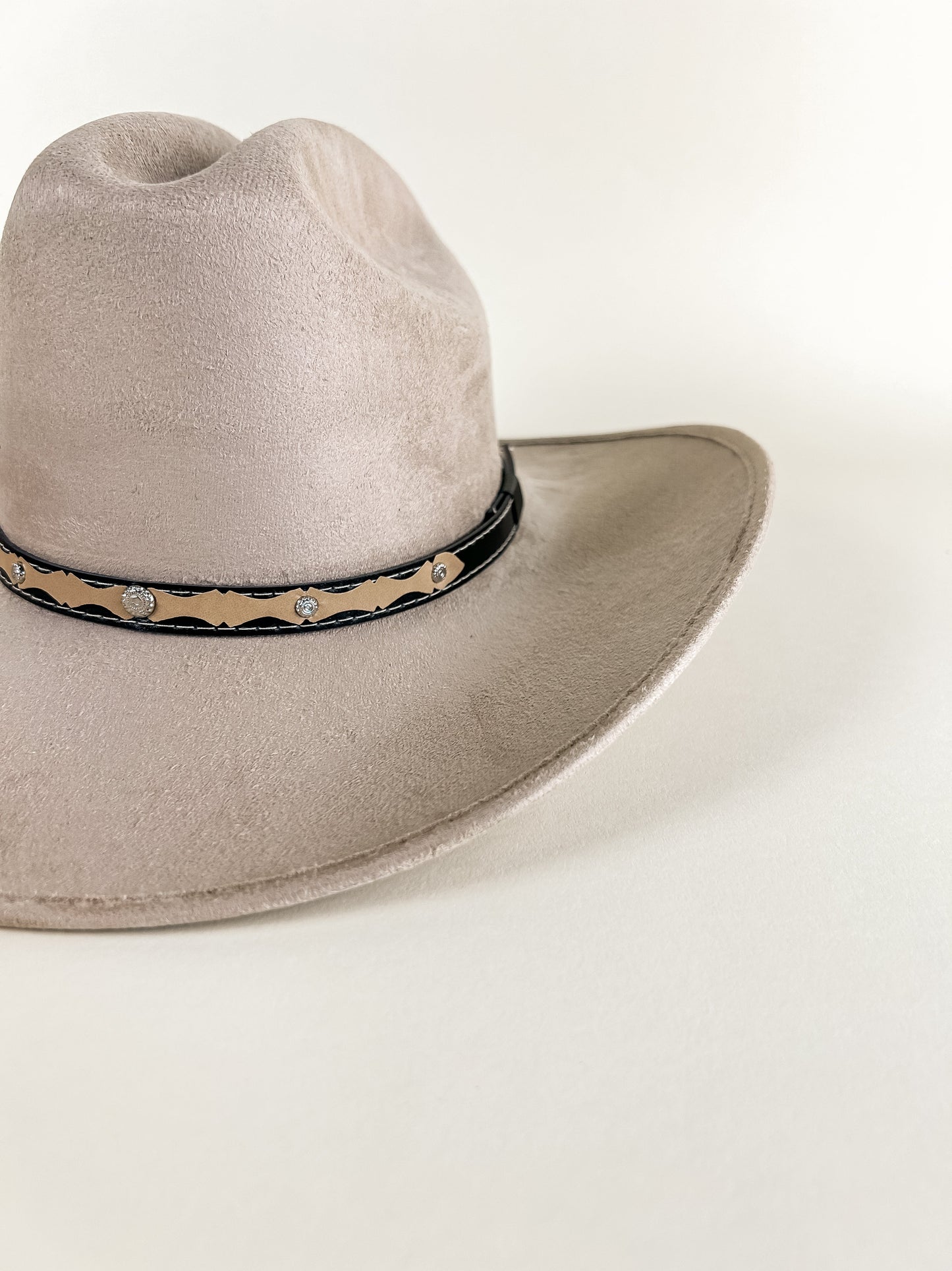 Texana Vegan Suede Cowboy Hat - Sand