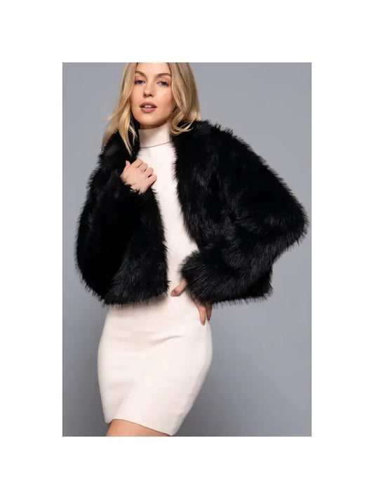 Faux Fur Crop Jacket