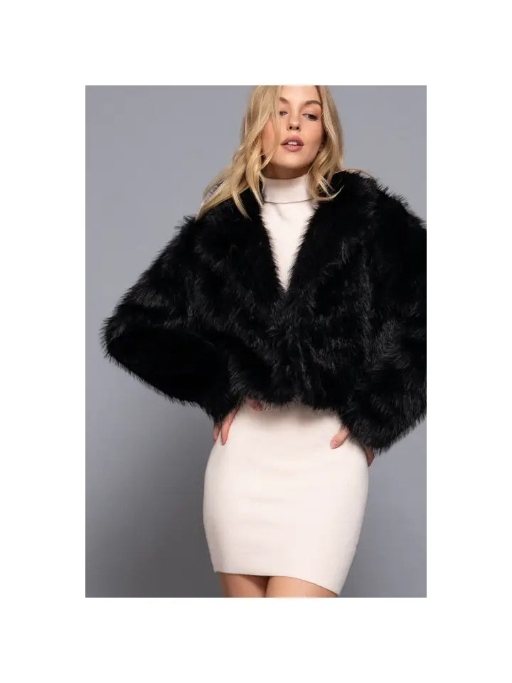 Faux Fur Crop Jacket