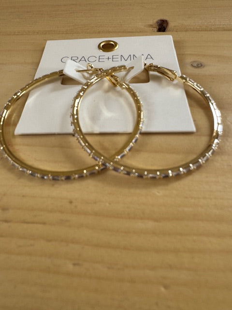 Rhinestone Hoops