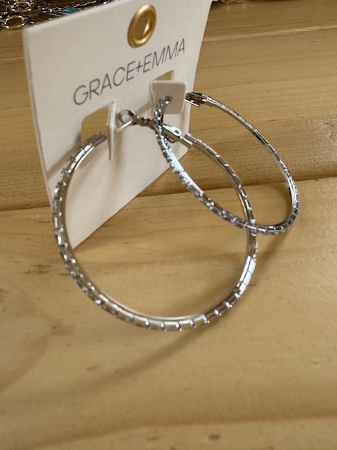 Rhinestone Hoops