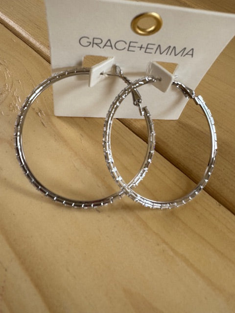 Rhinestone Hoops