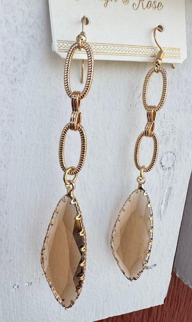 Amber Dangle Earrings