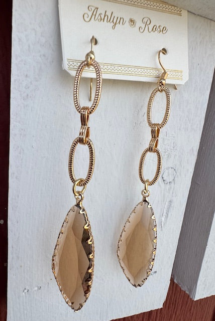 Amber Dangle Earrings