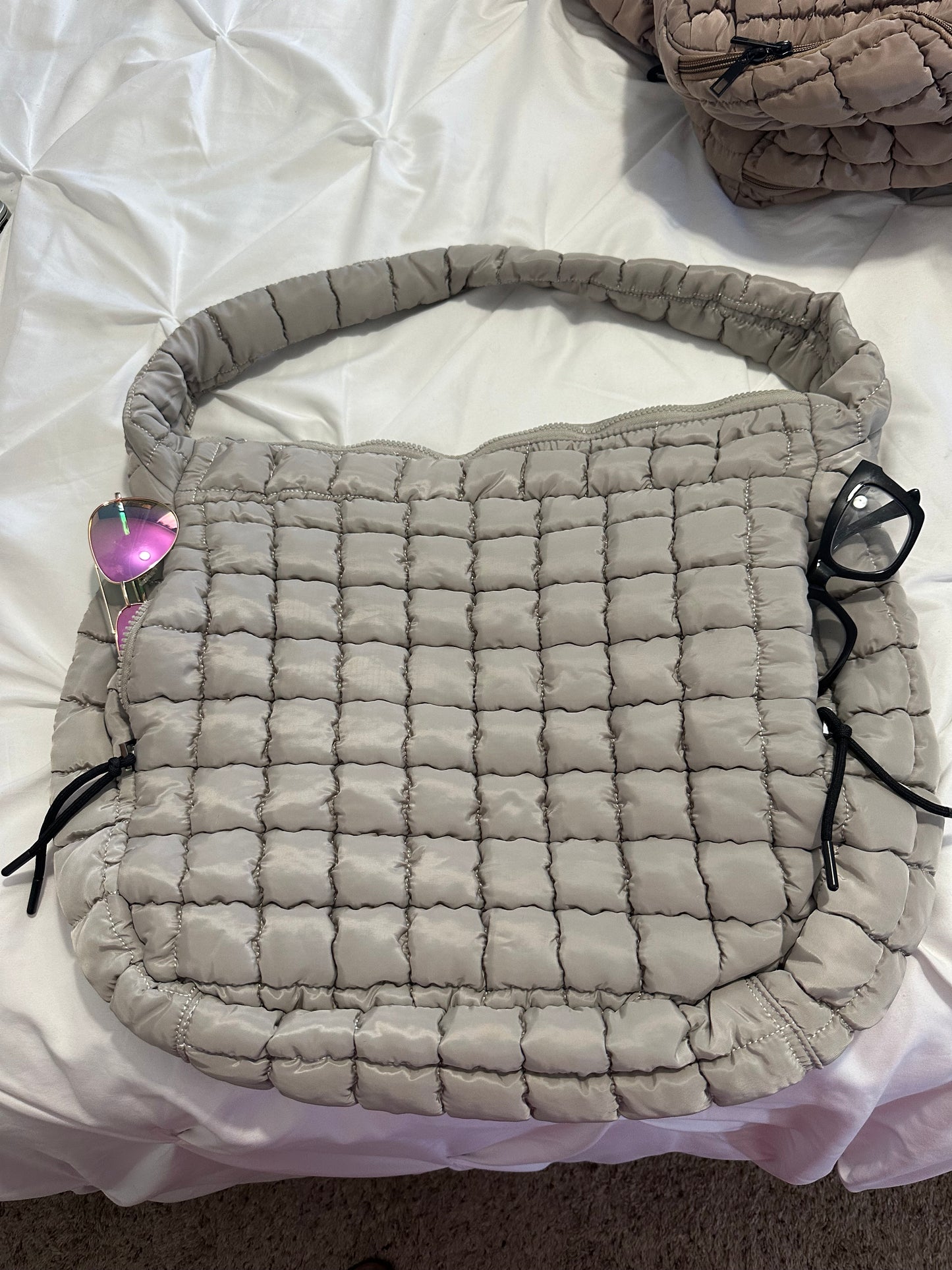 Quilted Oversized Puffer Tote