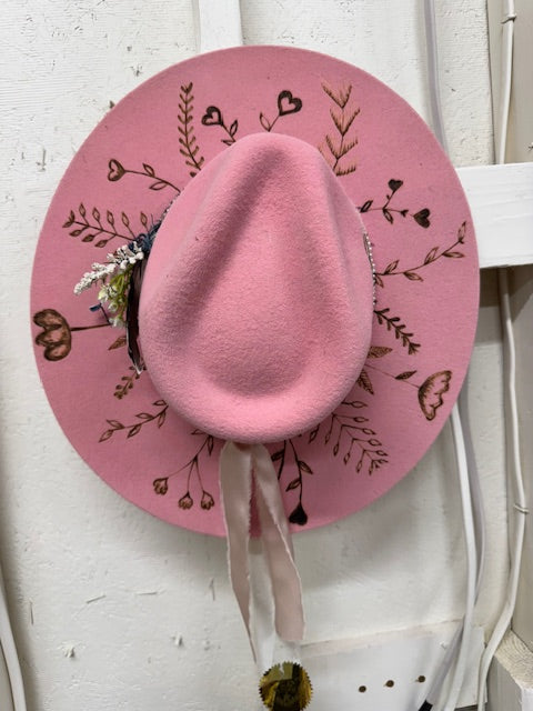 Madi Pink Wool Teardrop Rancher
