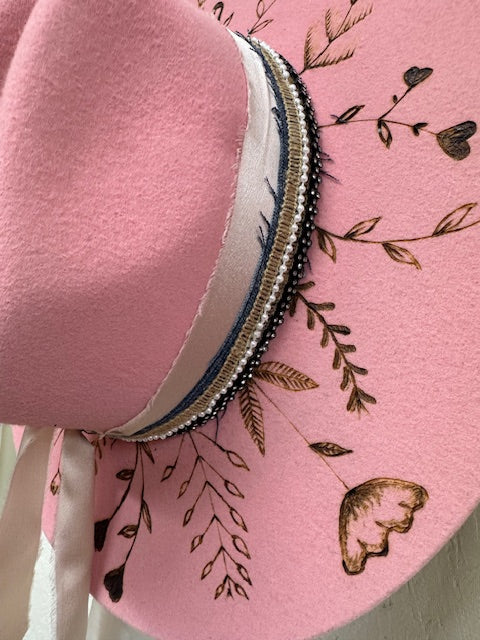 Madi Pink Wool Teardrop Rancher