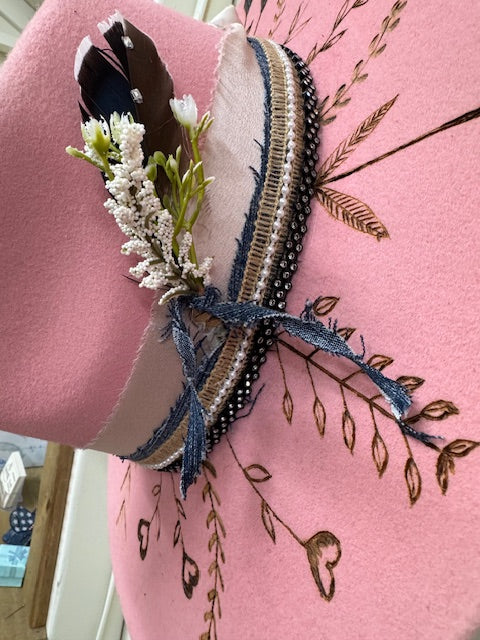 Madi Pink Wool Teardrop Rancher