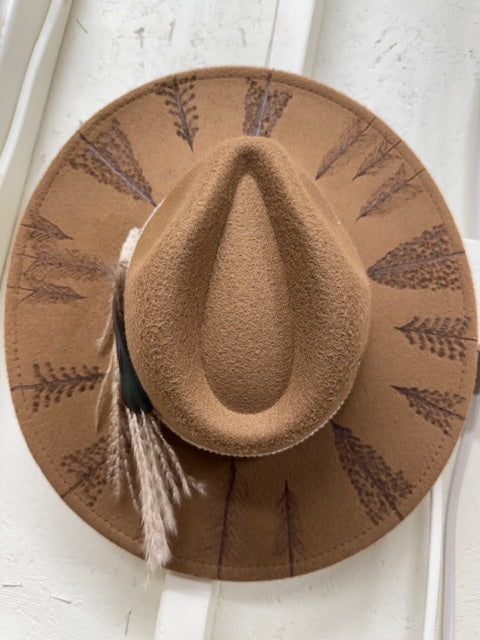 Jolene Chocolate Tan Felt Rancher