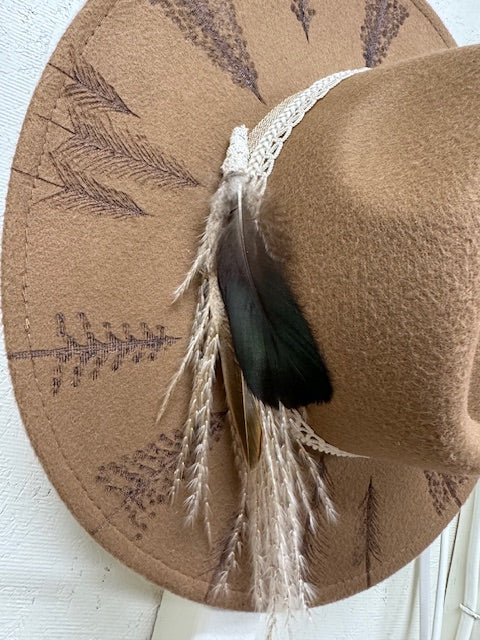 Jolene Chocolate Tan Felt Rancher