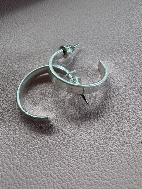 Medium Brushed Metal Hoop 20mm