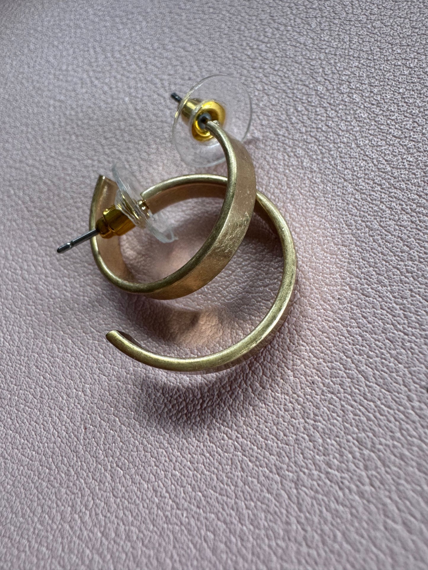 Medium Brushed Metal Hoop 20mm