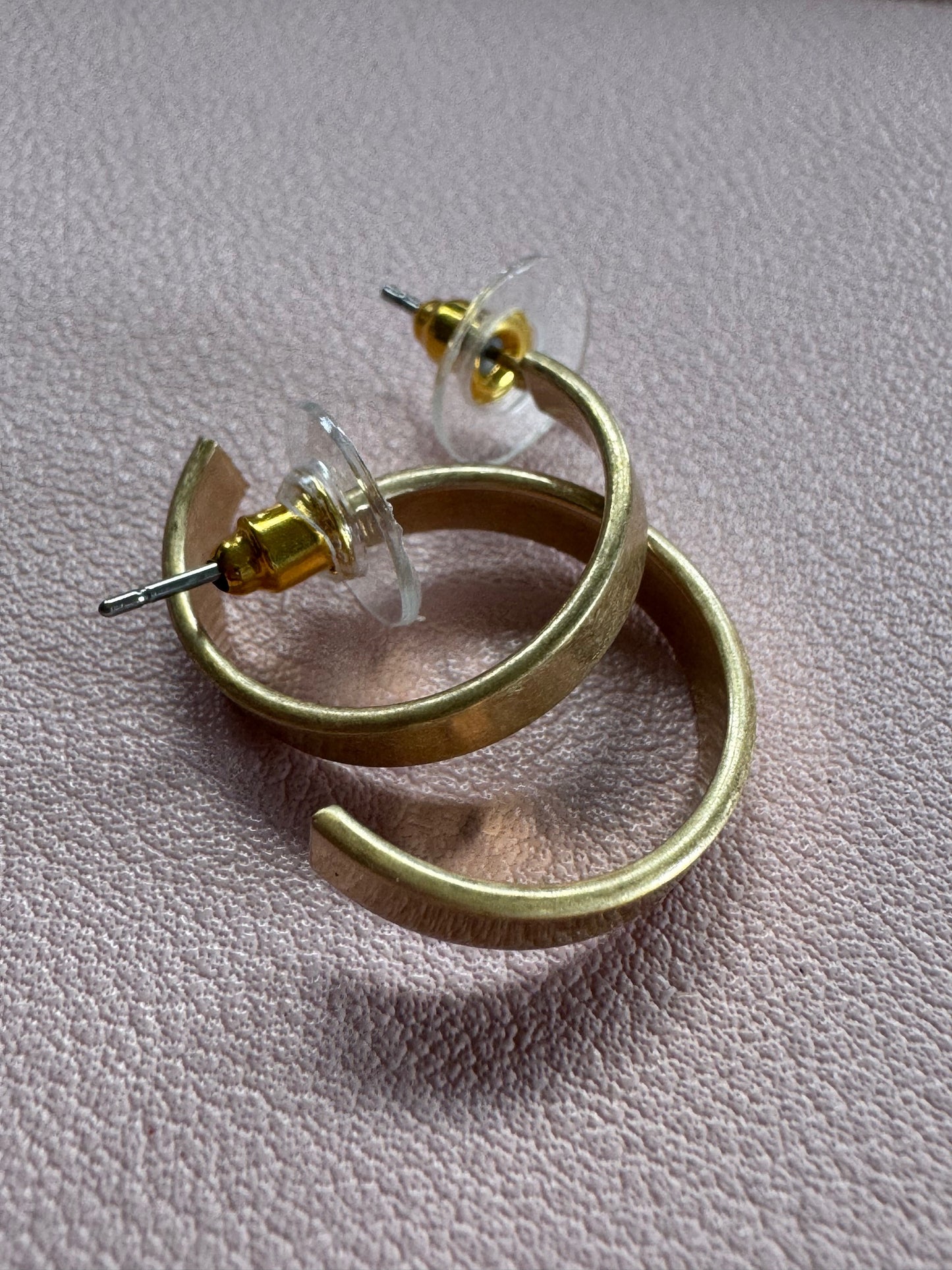 Medium Brushed Metal Hoop 20mm