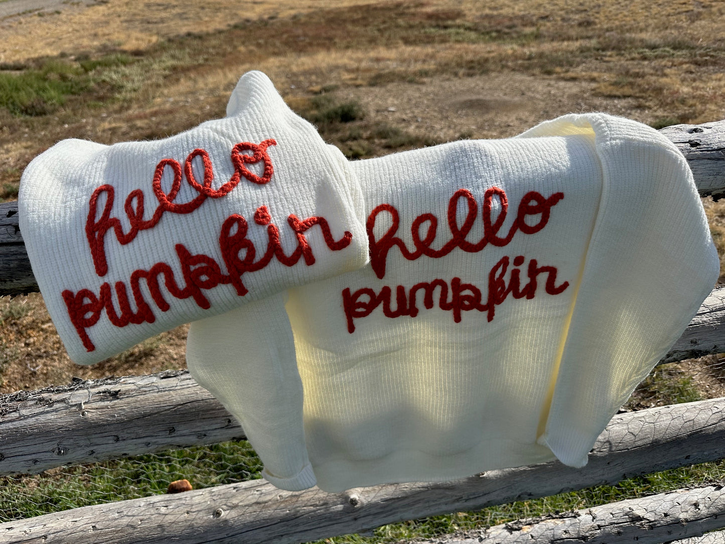 Pumpkin Letter Sweater