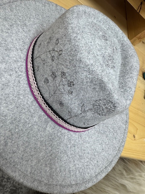 Rachel Felt/Wool Blend Grey Rancher
