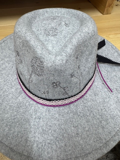 Rachel Felt/Wool Blend Grey Rancher