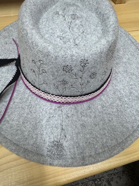 Rachel Felt/Wool Blend Grey Rancher
