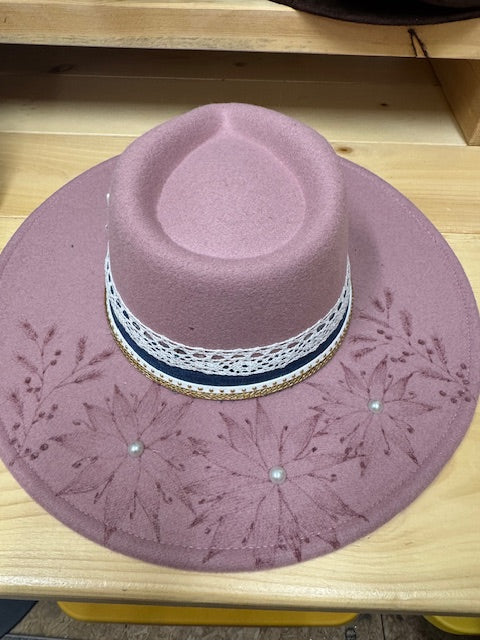 Desi Blush Pink Rancher with Pearl Accents