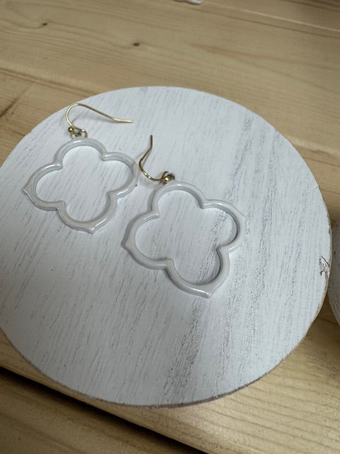 Clover Dangle Hook Earrings