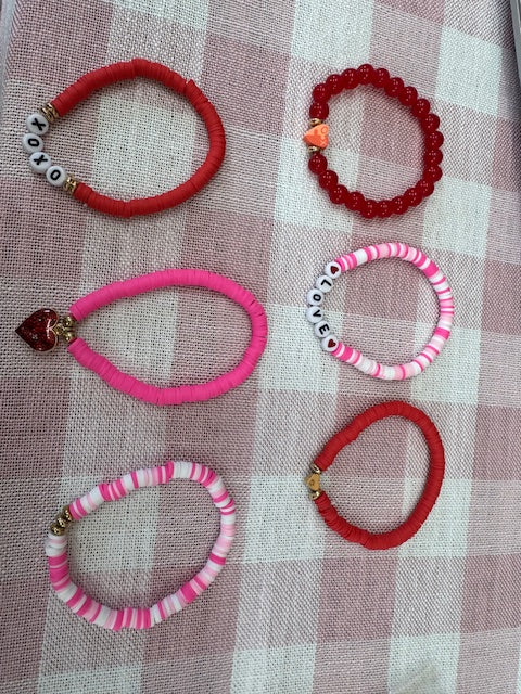 Individual Stretch Bracelets (Silver, Gold, Pink, White)