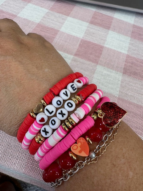 Individual Stretch Bracelets (Silver, Gold, Pink, White)