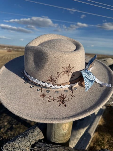 Tim Felt/Wool Blend Grey Rancher