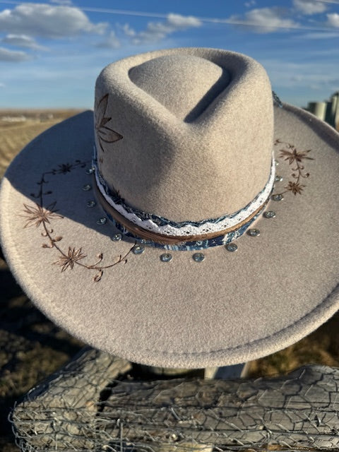 Tim Felt/Wool Blend Grey Rancher