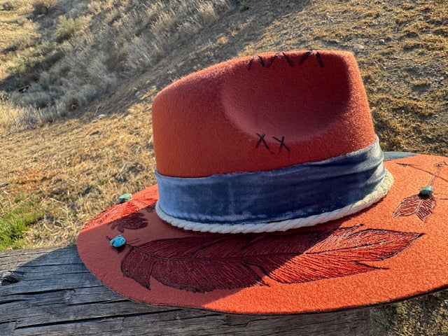 Coco Jordan Rust Rancher Premade Hat