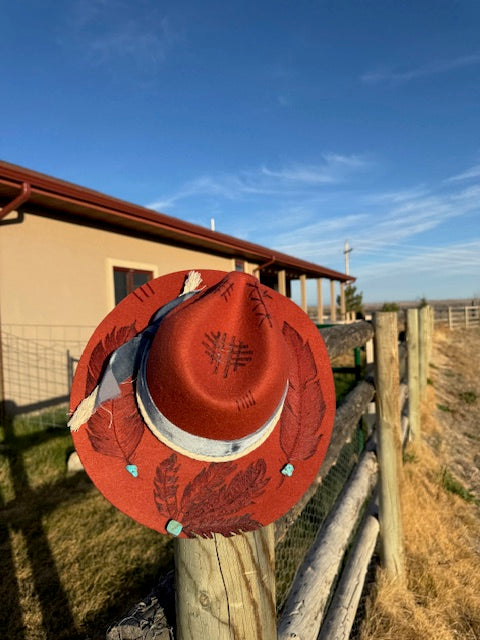 Coco Jordan Rust Rancher Premade Hat