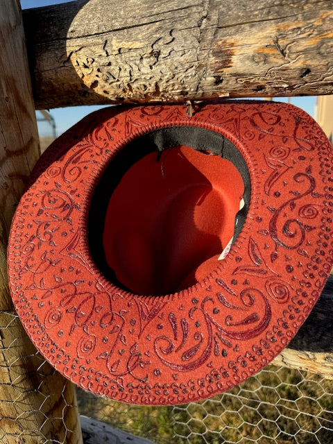 Coco Jordan Rust Rancher Premade Hat