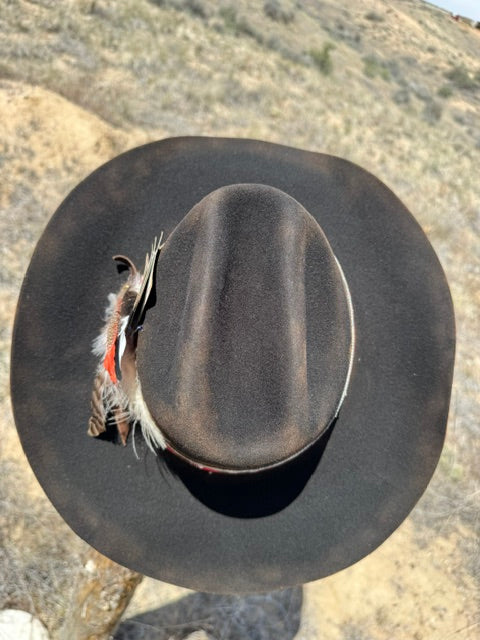 Avery Black Distressed Burnt Stetson