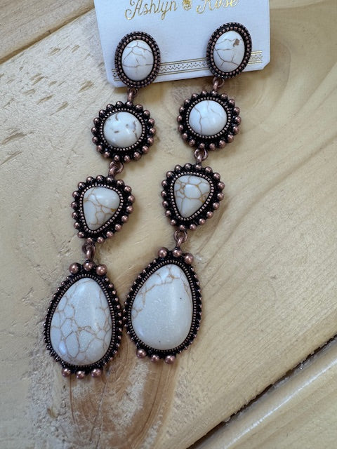 Stone Dangle Earrings