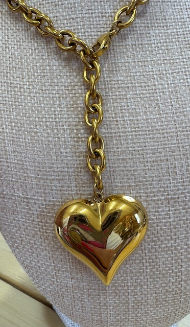 XL Wrap Around Bubble Heart Neckace