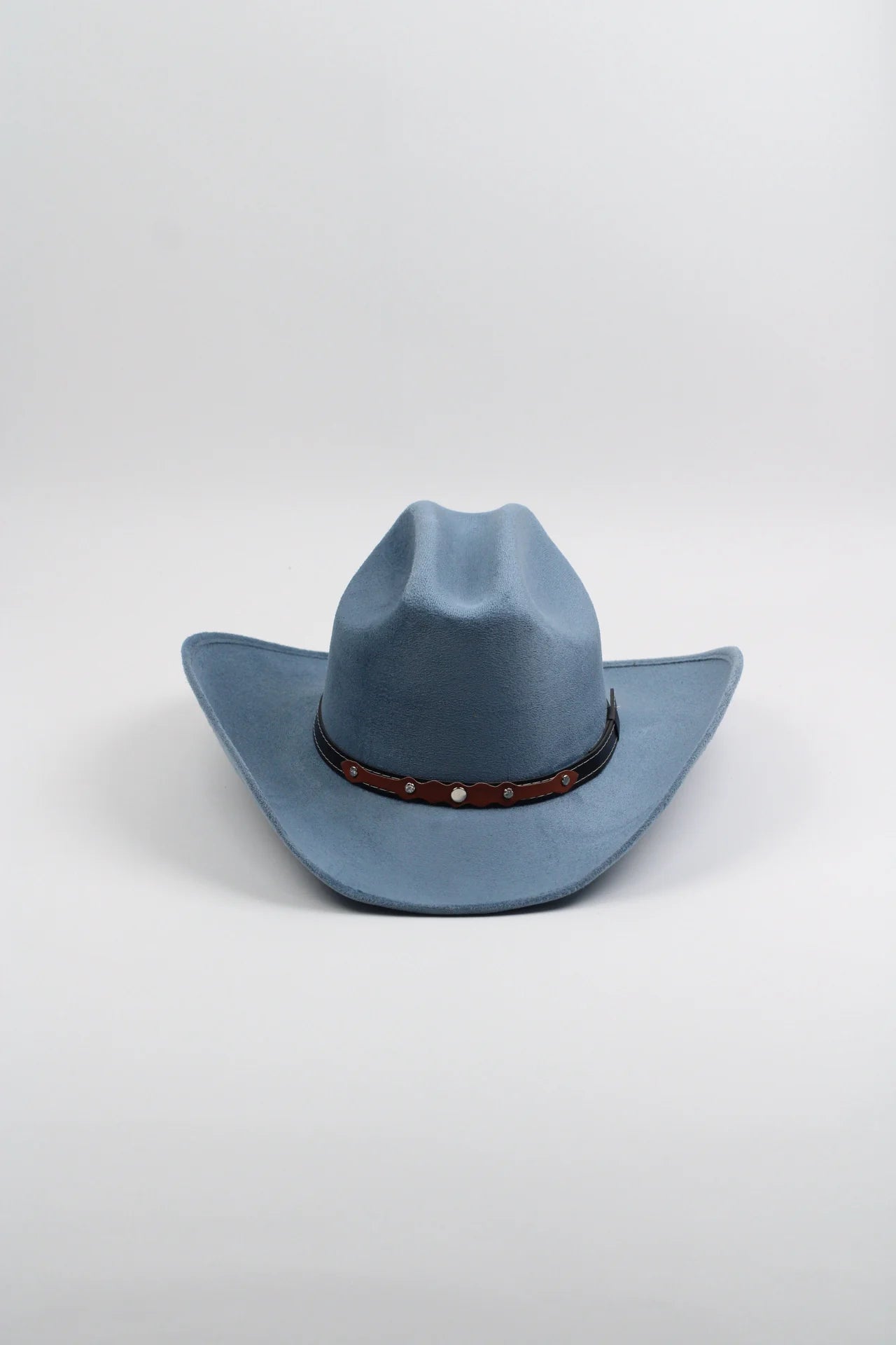 Texana Vegan Suede Cowboy Hat - Steel Blue