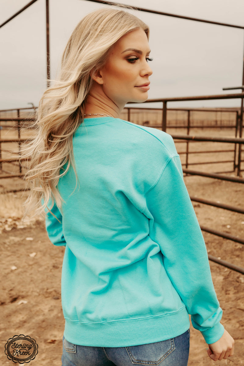 Turquoise Nanny Slammin' Sweatshirt