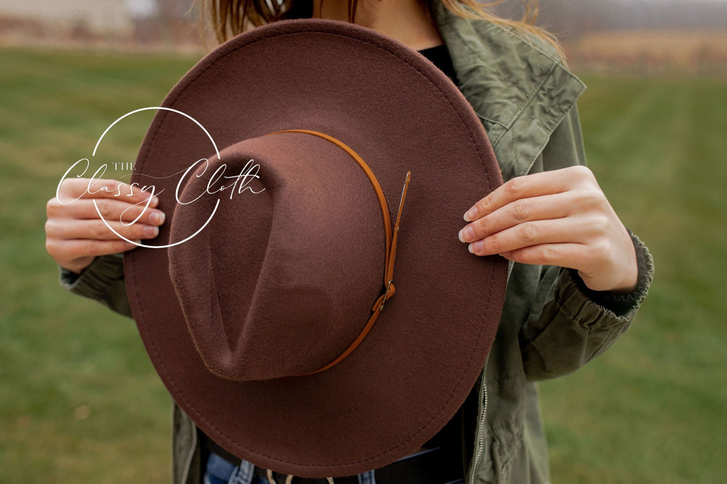 Wide Brim Hat - Mocha