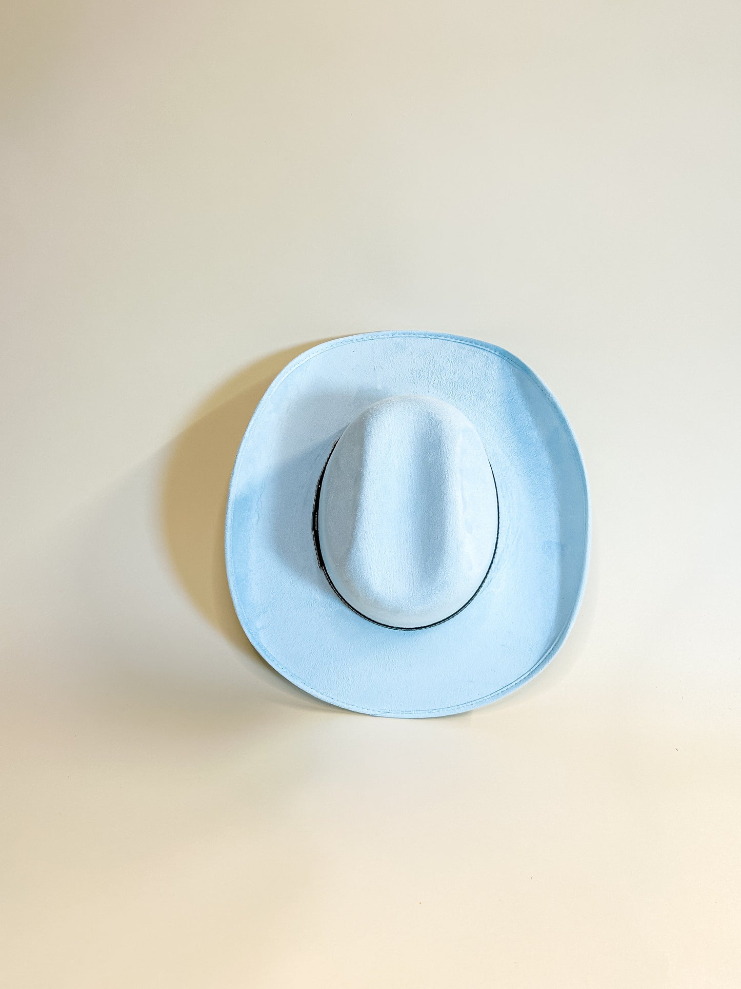 Austin Vegan Suede Cowboy Hat - Sky Blue