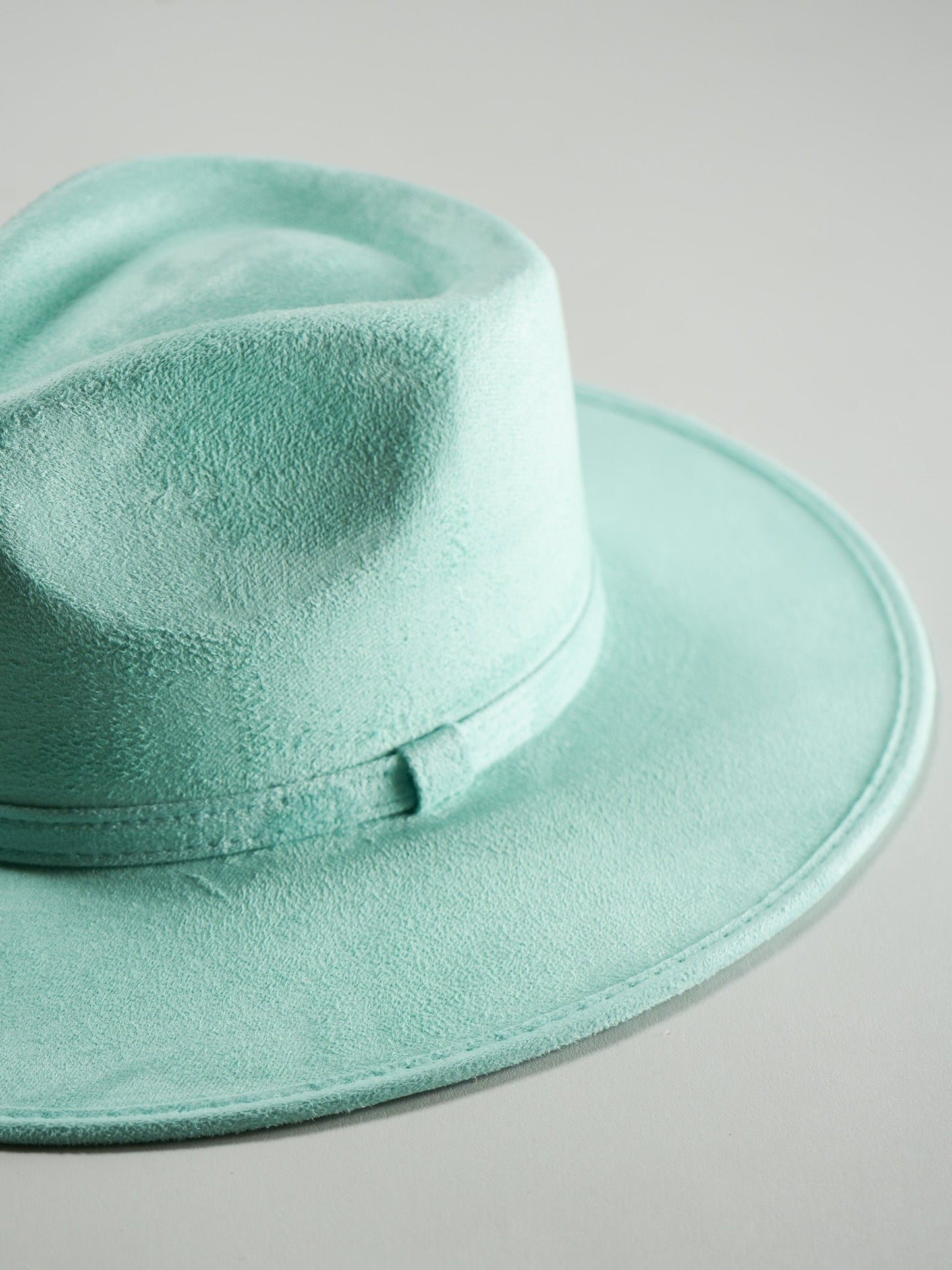 Vegan Suede Rancher Hat - Mint