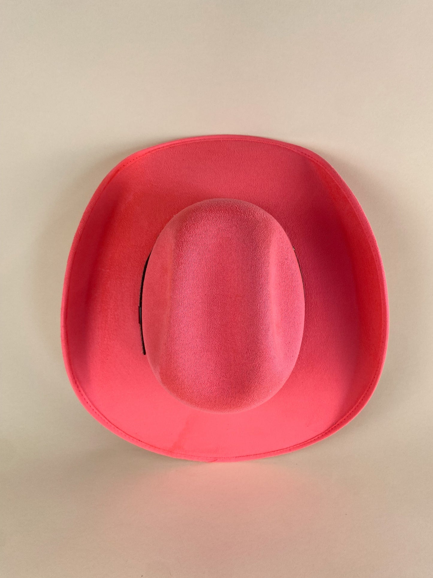 Austin Vegan Suede Cowboy Hat - Barbie Pink